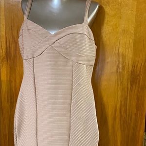 Warm beige bandage-style dress, 12. Hot!